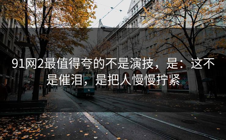 91网2最值得夸的不是演技，是：这不是催泪，是把人慢慢拧紧