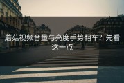 蘑菇视频音量与亮度手势翻车？先看这一点