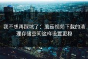 我不想再踩坑了：蘑菇视频下载的清理存储空间这样设置更稳