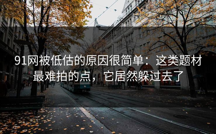 91网被低估的原因很简单：这类题材最难拍的点，它居然躲过去了
